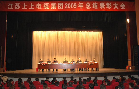 江蘇上上電纜集團隆重召開2009年度總結(jié)表彰大會